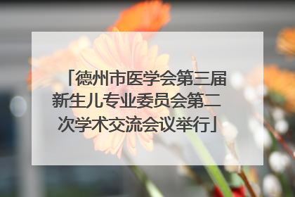 德州市医学会第三届新生儿专业委员会第二次学术交流会议举行