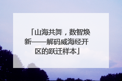 山海共舞，数智焕新——解码威海经开区的跃迁样本