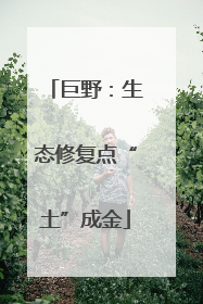 巨野：生态修复点“土”成金