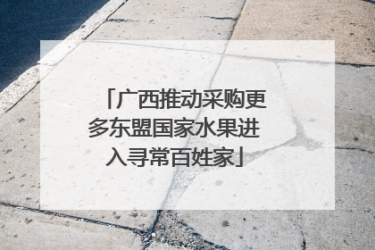 广西推动采购更多东盟国家水果进入寻常百姓家