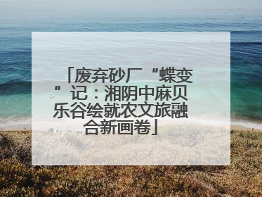 废弃砂厂“蝶变”记：湘阴中麻贝乐谷绘就农文旅融合新画卷