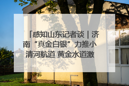 感知山东记者谈｜济南“真金白银”力推小清河航道 黄金水道激活区域经济新动能