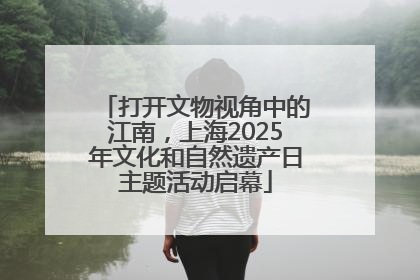 打开文物视角中的江南，上海2025年文化和自然遗产日主题活动启幕
