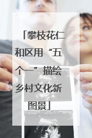 攀枝花仁和区用“五个一”描绘乡村文化新图景