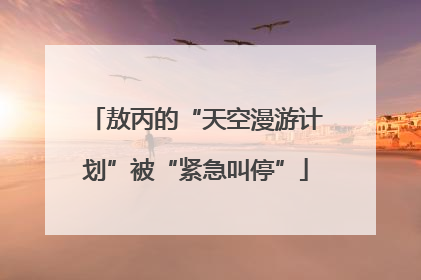 敖丙的“天空漫游计划”被“紧急叫停”