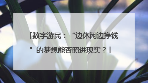 数字游民：“边休闲边挣钱”的梦想能否照进现实？