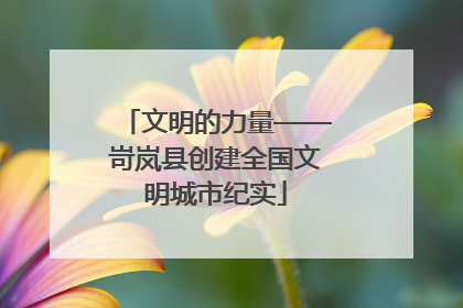 文明的力量——岢岚县创建全国文明城市纪实