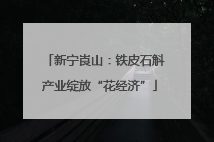 新宁崀山：铁皮石斛产业绽放“花经济”
