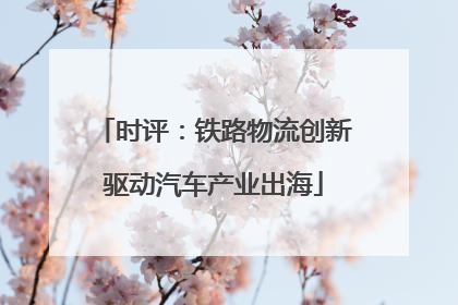 时评：铁路物流创新驱动汽车产业出海