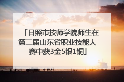日照市技师学院师生在第二届山东省职业技能大赛中获3金5银1铜