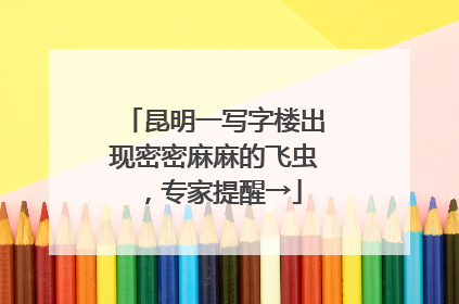 昆明一写字楼出现密密麻麻的飞虫，专家提醒→
