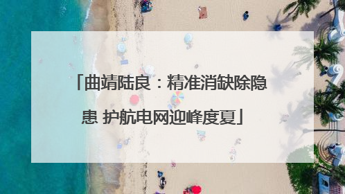曲靖陆良：精准消缺除隐患 护航电网迎峰度夏