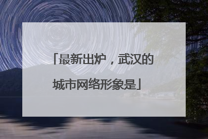 最新出炉，武汉的城市网络形象是