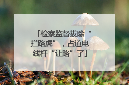 检察监督拔除“拦路虎”，占道电线杆“让路”了