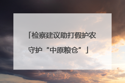 检察建议助打假护农守护“中原粮仓”