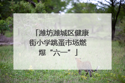 潍坊潍城区健康街小学跳蚤市场燃爆“六一”