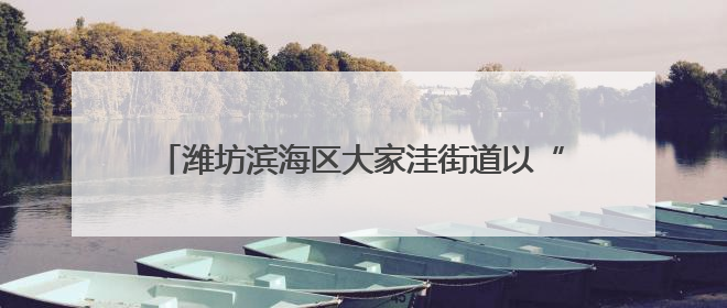 潍坊滨海区大家洼街道以“红色物业”赋能民生服务