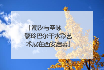 潮汐与圣咏——黎玲巴尔干水彩艺术展在西安启幕