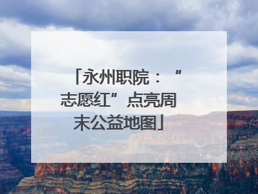 永州职院：“志愿红”点亮周末公益地图