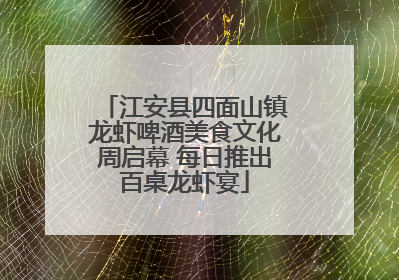 江安县四面山镇龙虾啤酒美食文化周启幕 每日推出百桌龙虾宴