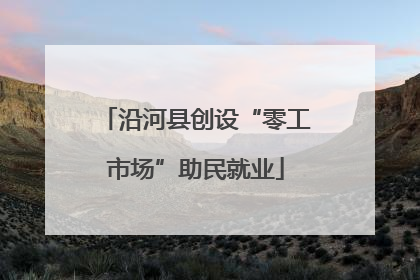 沿河县创设“零工市场”助民就业