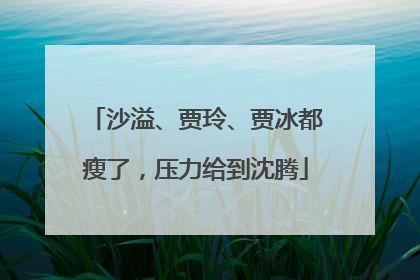 沙溢、贾玲、贾冰都瘦了，压力给到沈腾