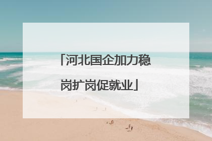 河北国企加力稳岗扩岗促就业
