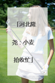 河北隆尧：小麦抢收忙