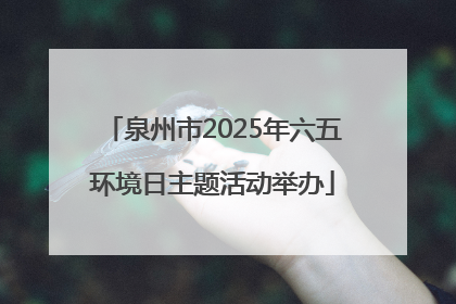 泉州市2025年六五环境日主题活动举办