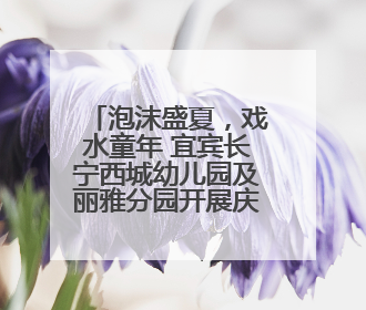 泡沫盛夏，戏水童年 宜宾长宁西城幼儿园及丽雅分园开展庆六一活动