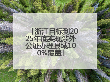 浙江目标到2025年底实现涉外公证办理县域100%覆盖