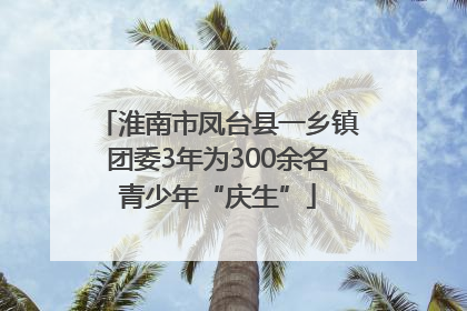 淮南市凤台县一乡镇团委3年为300余名青少年“庆生”