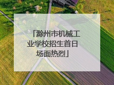 滁州市机械工业学校招生首日场面热烈