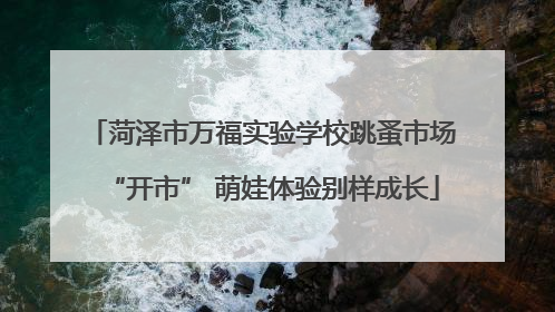 菏泽市万福实验学校跳蚤市场“开市” 萌娃体验别样成长