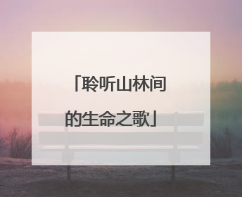 聆听山林间的生命之歌