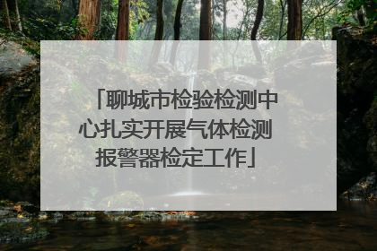 聊城市检验检测中心扎实开展气体检测报警器检定工作