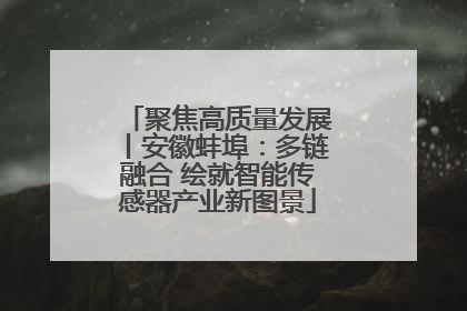 聚焦高质量发展丨安徽蚌埠：多链融合 绘就智能传感器产业新图景