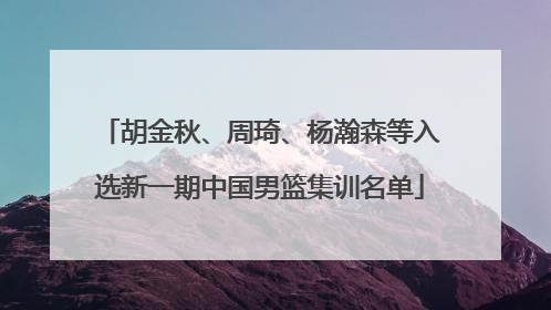 胡金秋、周琦、杨瀚森等入选新一期中国男篮集训名单