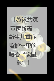 苏沭共筑童医新篇｜新生儿重症监护室里的暖心“袋鼠抱”