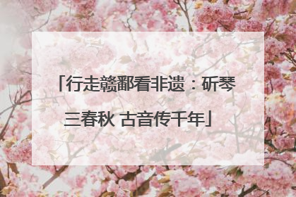 行走赣鄱看非遗：斫琴三春秋 古音传千年