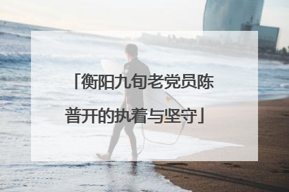 衡阳九旬老党员陈普开的执着与坚守