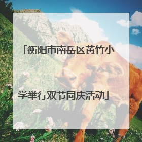 衡阳市南岳区黄竹小学举行双节同庆活动