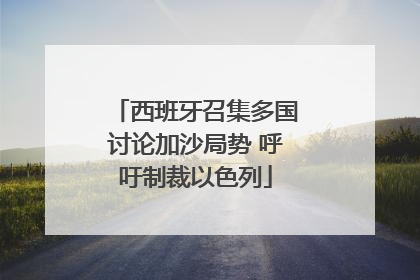 西班牙召集多国讨论加沙局势 呼吁制裁以色列