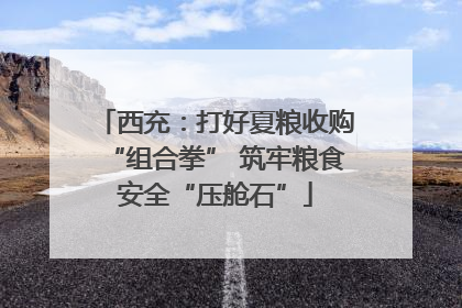 西充：打好夏粮收购“组合拳” 筑牢粮食安全“压舱石”