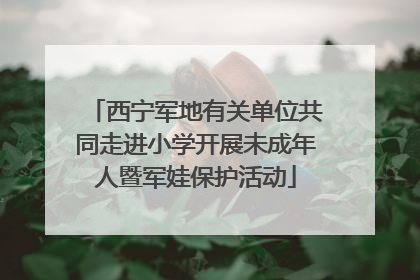 西宁军地有关单位共同走进小学开展未成年人暨军娃保护活动