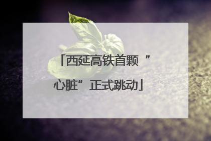 西延高铁首颗“心脏”正式跳动