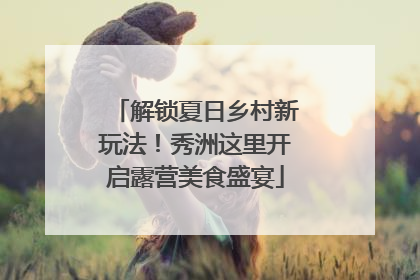 解锁夏日乡村新玩法！秀洲这里开启露营美食盛宴