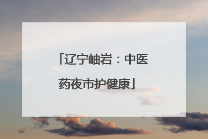 辽宁岫岩：中医药夜市护健康