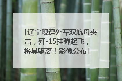 辽宁舰遭外军双航母夹击，歼-15挂弹起飞，将其驱离！影像公布