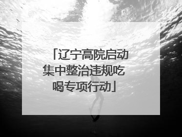 辽宁高院启动集中整治违规吃喝专项行动